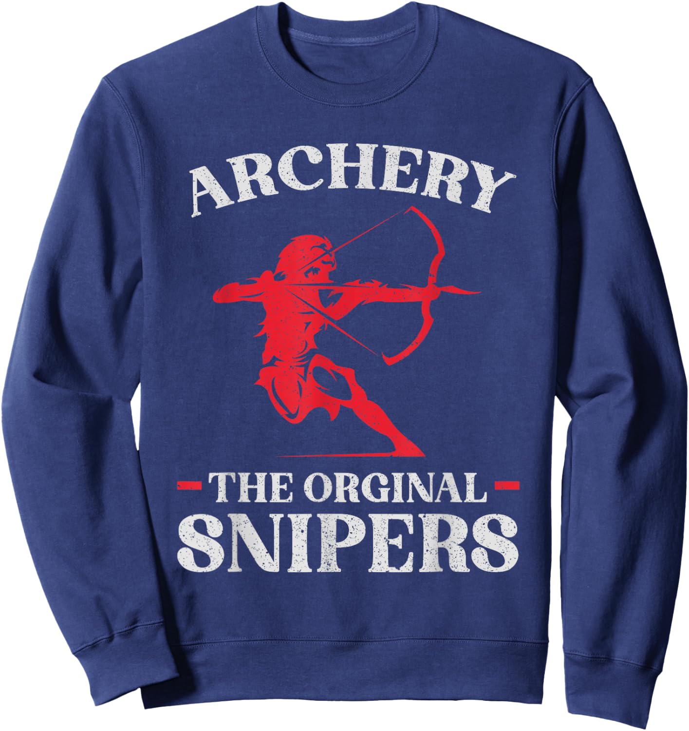 Archery The original Snipers - Bowman Bow Hunting Archer Sweatshirt - Sweatshirt | Navy