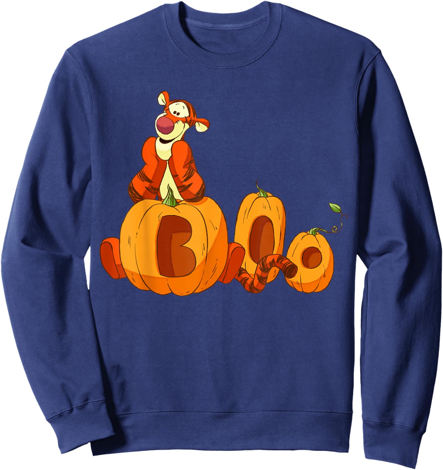 Disney - Halloween Tigger Boo Pumpkins Sweatshirt - Sweatshirt | Navy