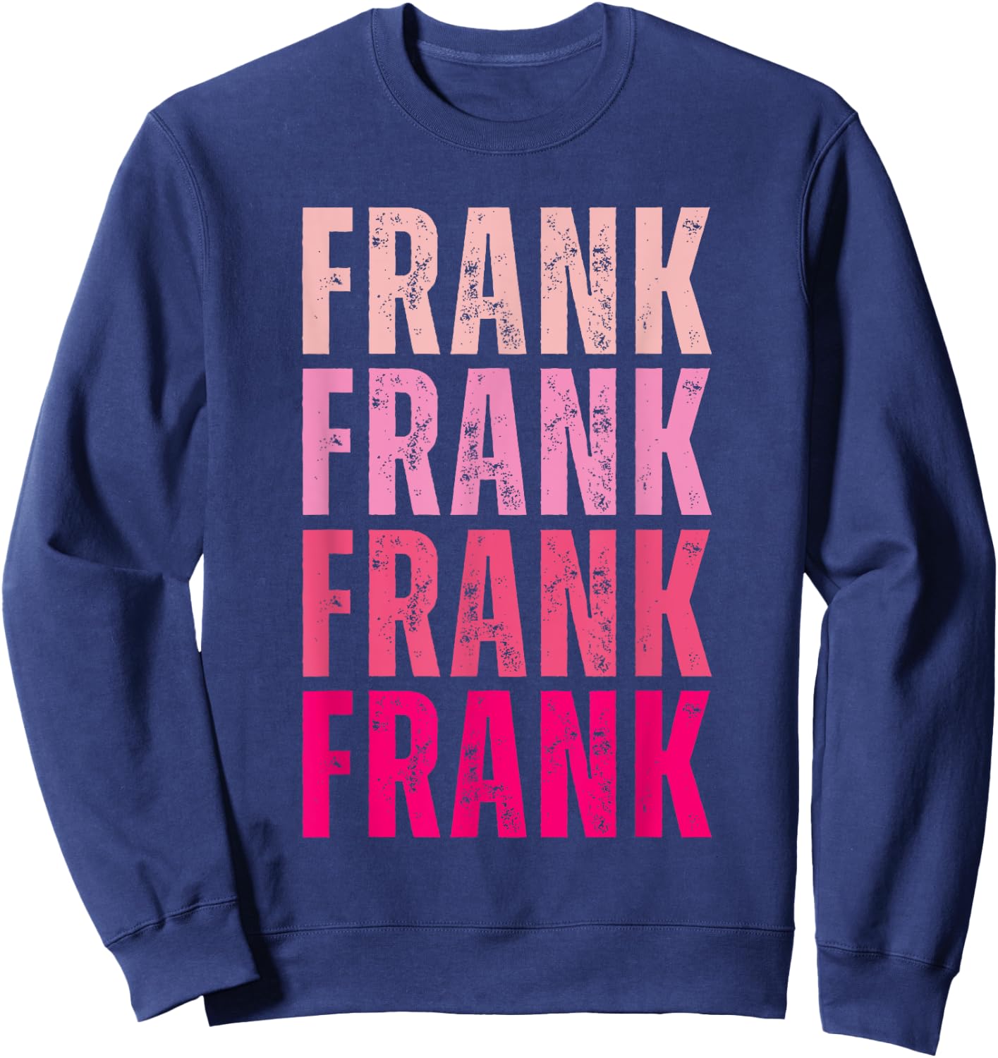Vintage Frank First Name Boy Kids Personalized Girl 80's Sweatshirt - Sweatshirt | Navy