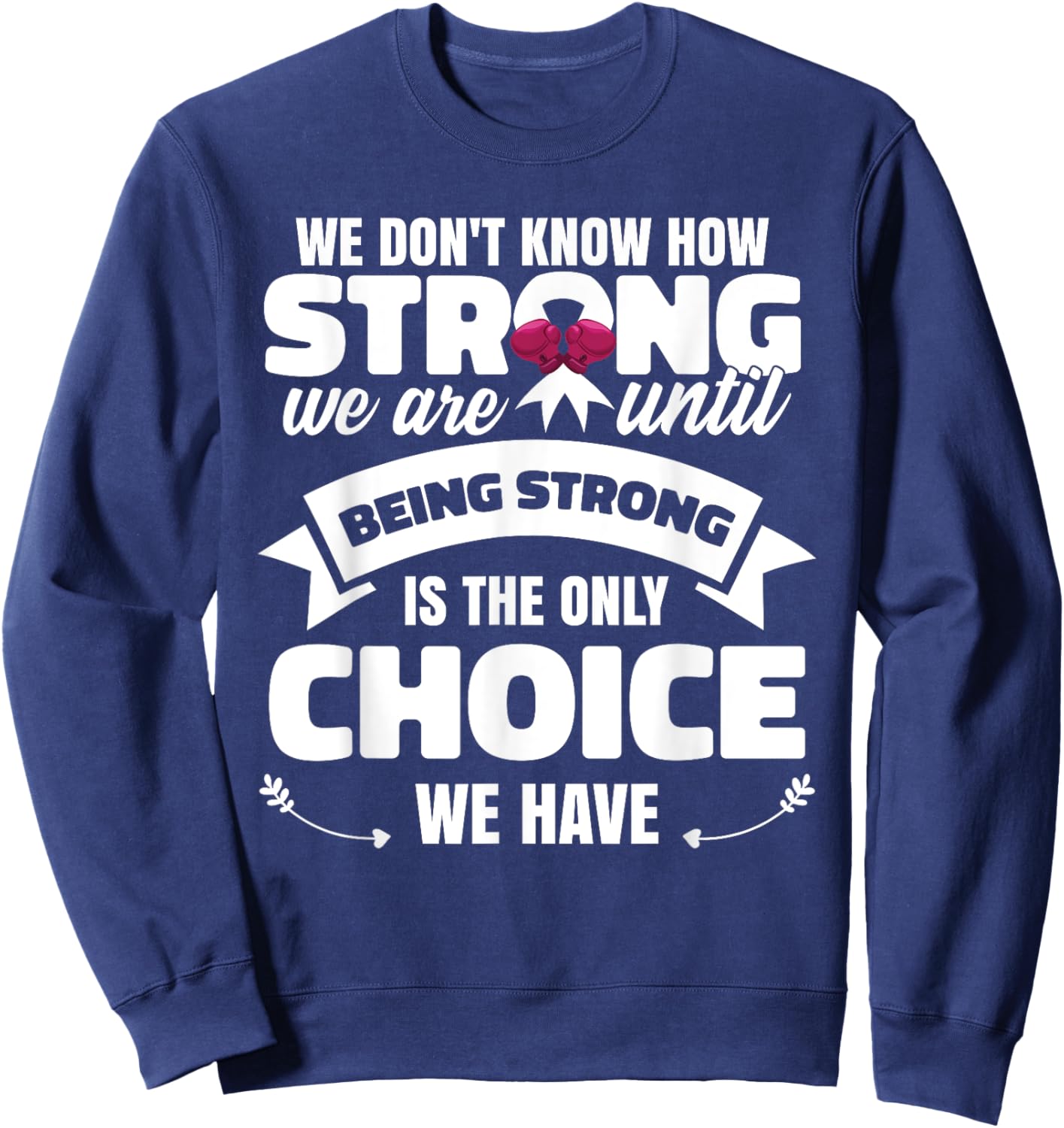 Women Lung Cancer Awareness Sweatshirt - Sweatshirt | Navy