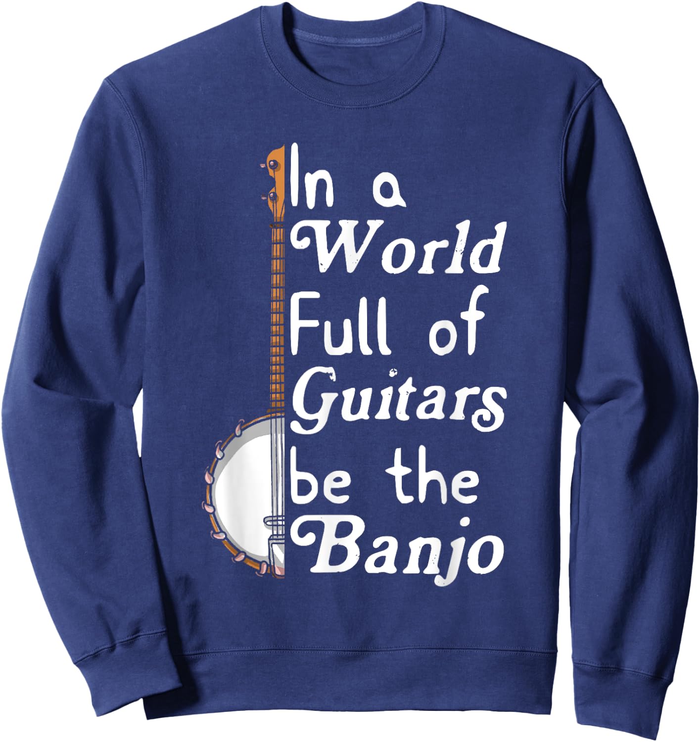 Banjo Bluebird Tennesse Mandolin Bluegrass Sweatshirt - Sweatshirt | Navy