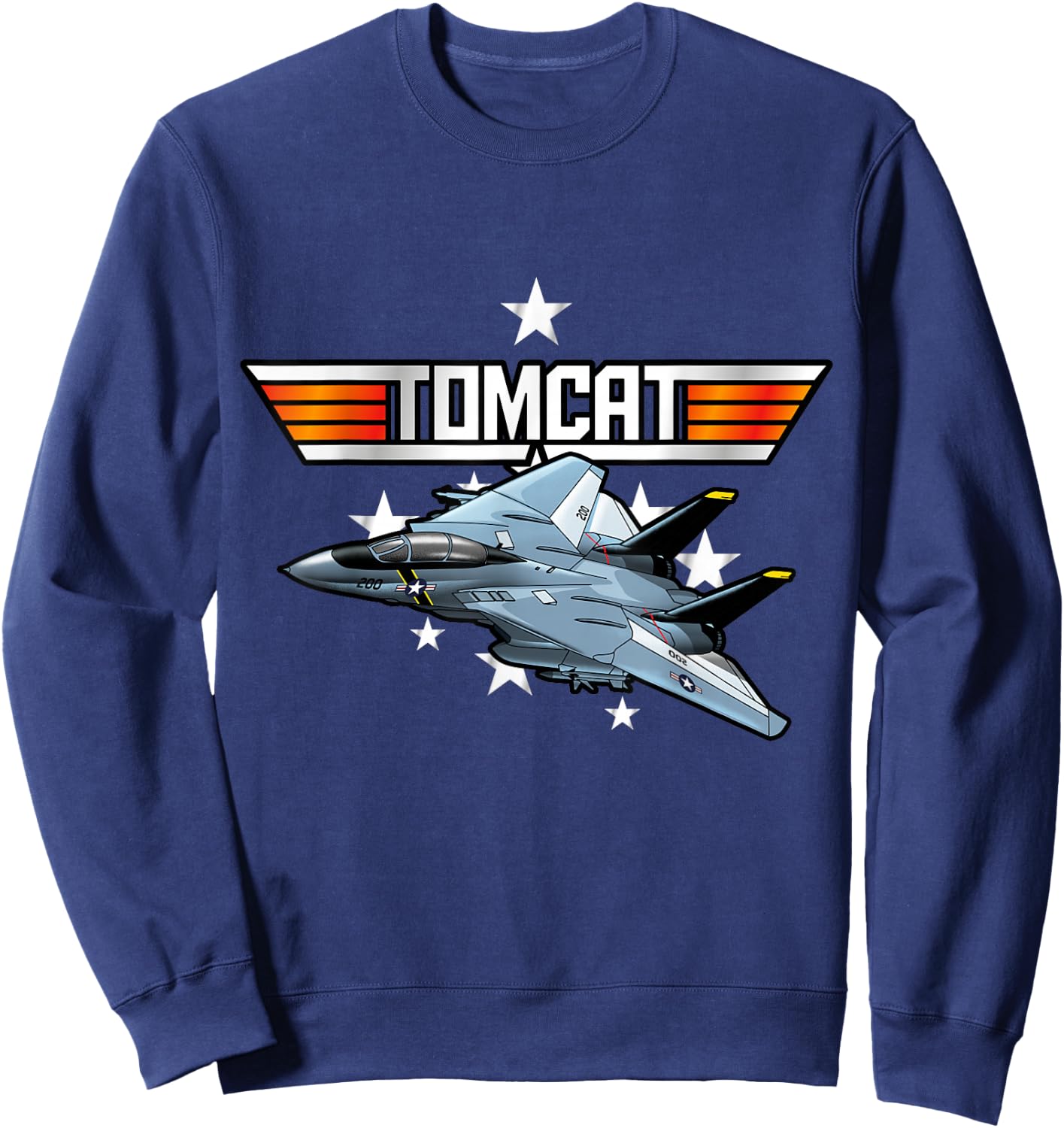 USA Tomcat Military Jet Airplane Sweatshirt - Sweatshirt | Navy