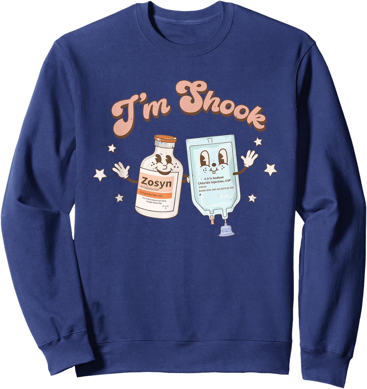 Funny Christmas Crna Pacu ER ED ICU Cricital Care Nurse Sweatshirt - Sweatshirt | Navy
