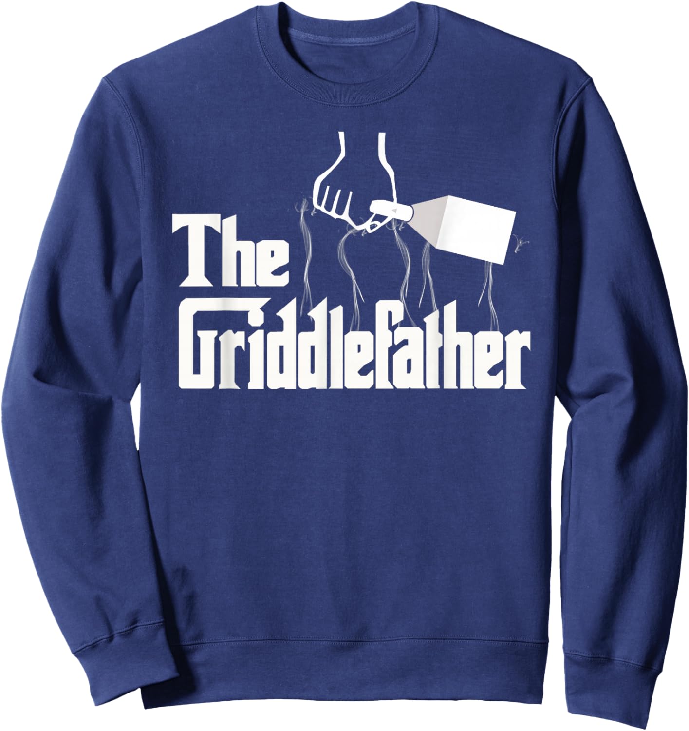 Griddle Father Head of the Families Italian Dad Cook Sweatshirt - Sweatshirt | Navy