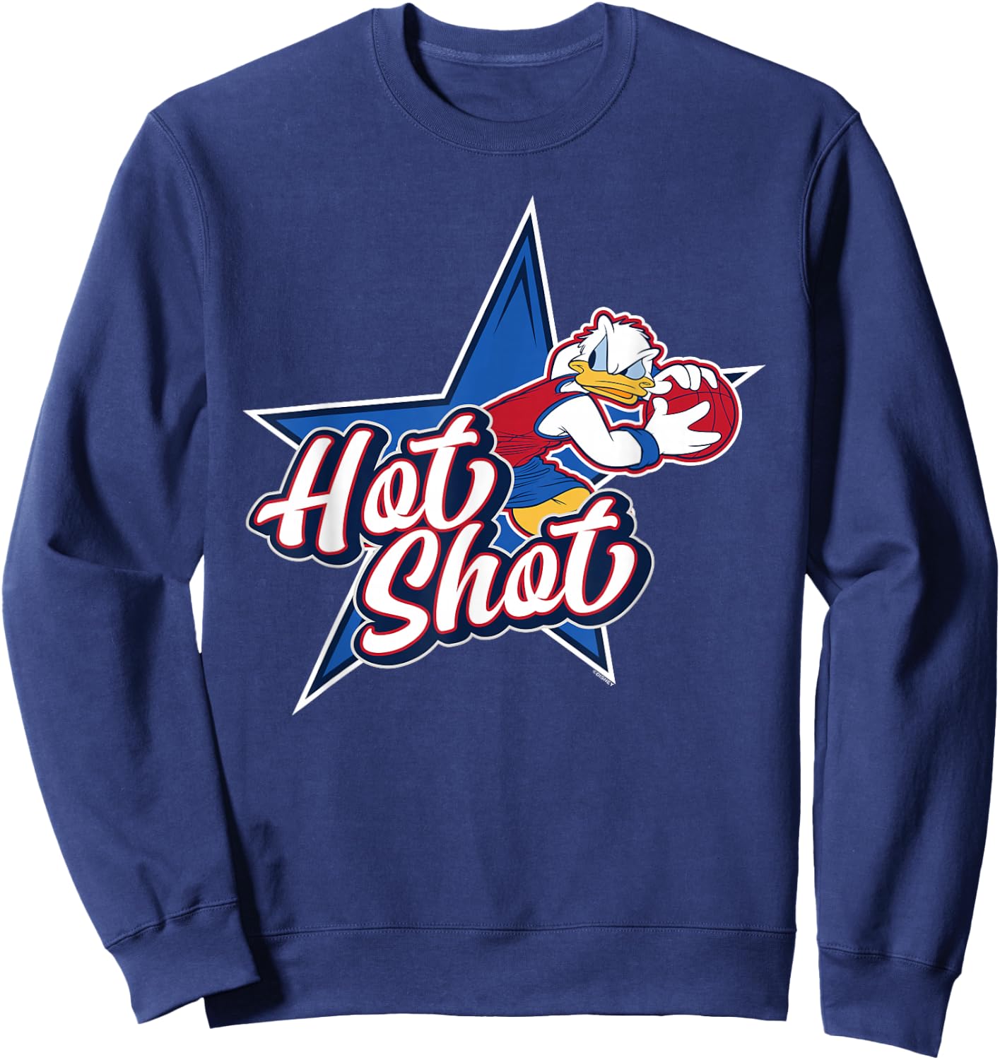 Disney Donald Duck Sports Basketball Star Hot Shot Sweatshirt - Sweatshirt | Navy