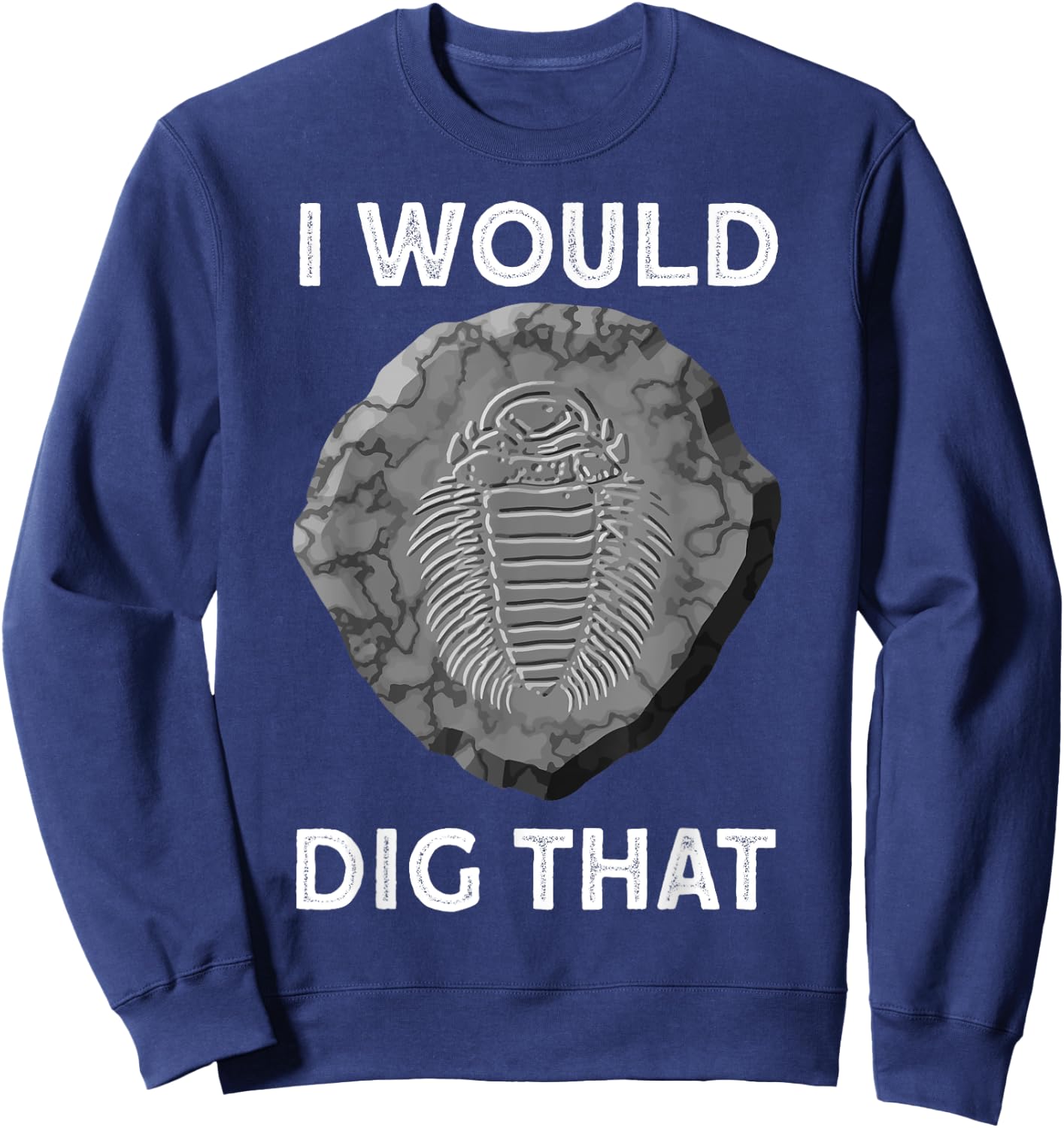 Trilobite Fossil fossil hunting Sweatshirt - Sweatshirt | Navy