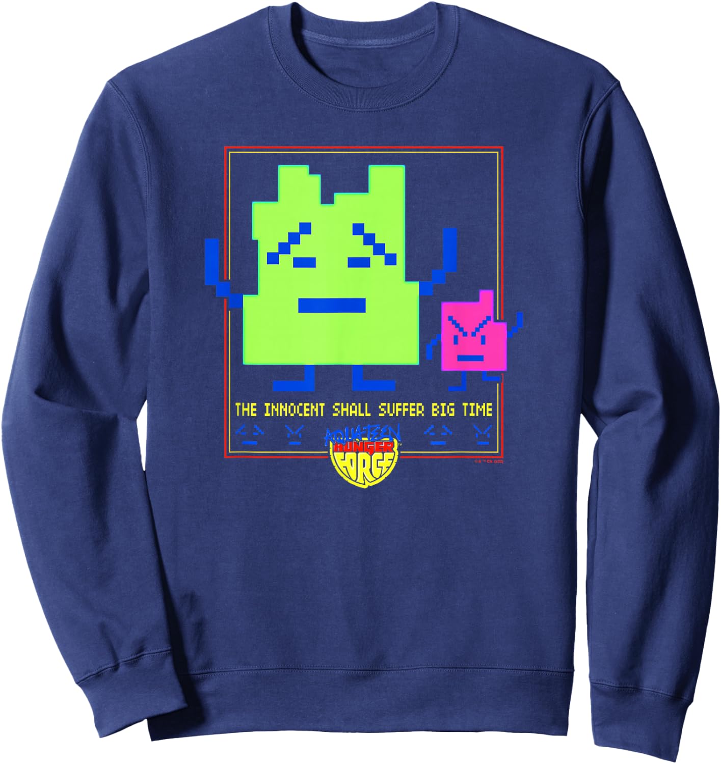 Aqua Teen Hunger Force The Mooninites Suffer Big Time Sweatshirt - Sweatshirt | Navy