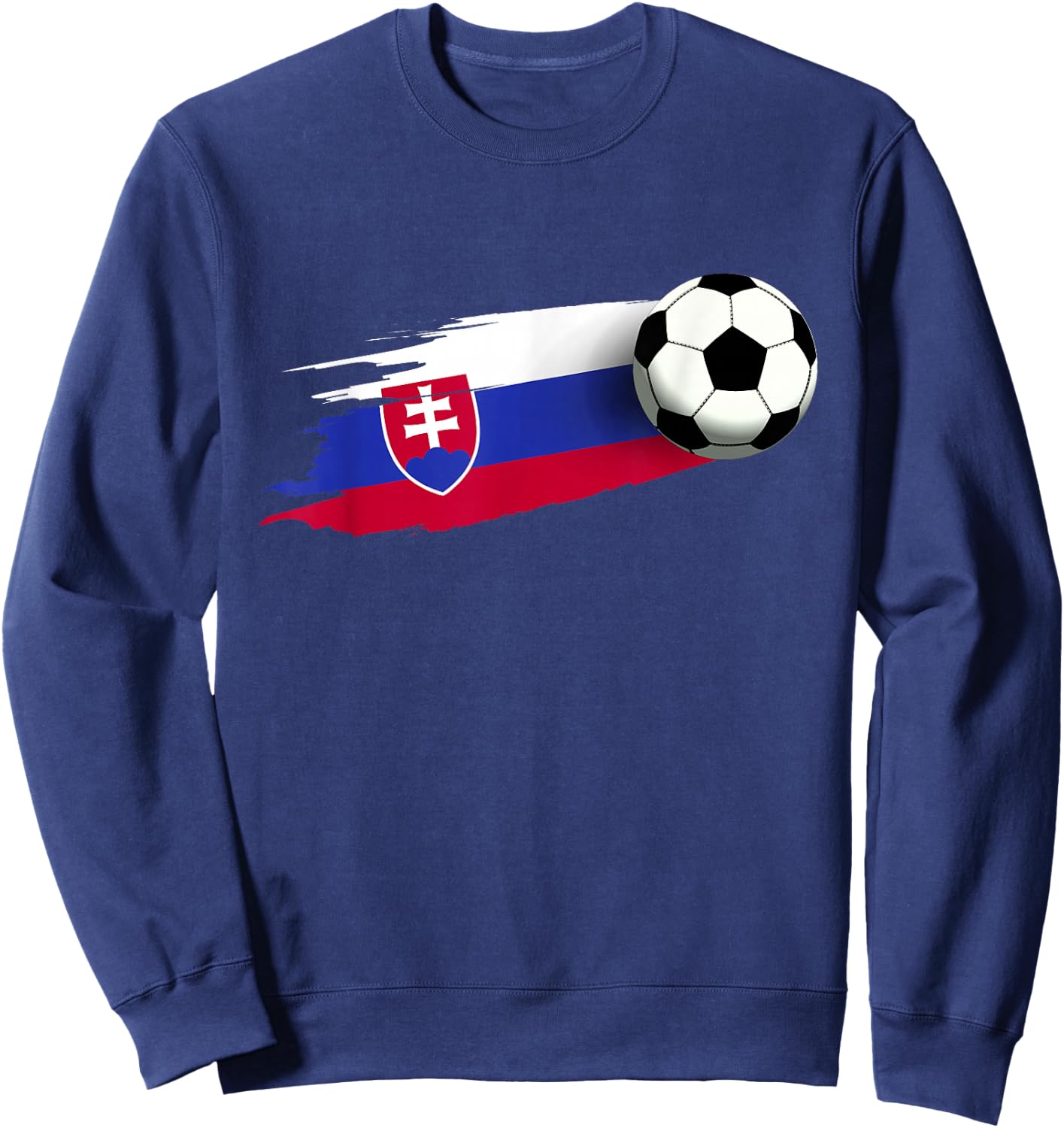 Slovakia Flag Jersey Slovak Soccer Team Slovak Sweatshirt - Sweatshirt | Navy