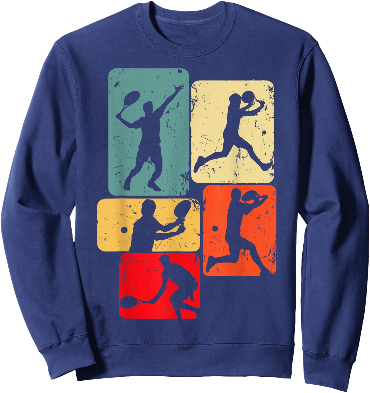 Tennis Player Youth Boys Kids Men Sweatshirt - Sweatshirt | Navy