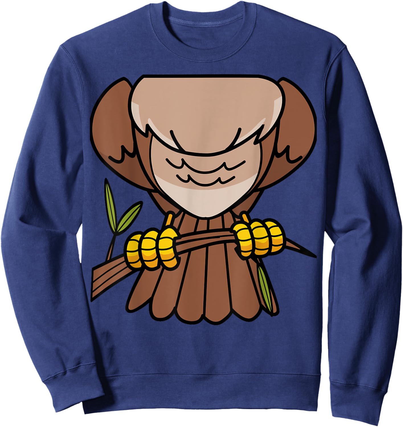 Funny Headless Owl Halloween Night Bird Costume Easy Outfit Sweatshirt - Sweatshirt | Navy