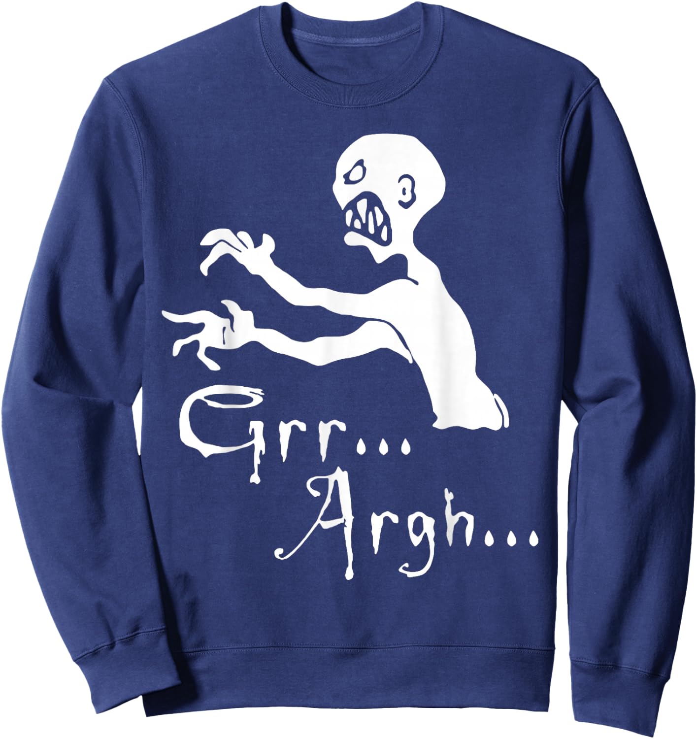 Zombie grr argh Sweatshirt - Sweatshirt | Navy