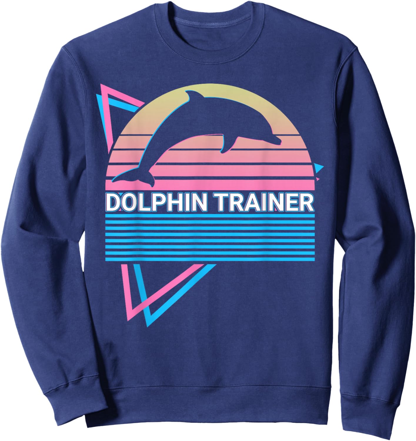 Dolphin Trainer Dolphin Trainer Retro Sweatshirt - Sweatshirt | Navy