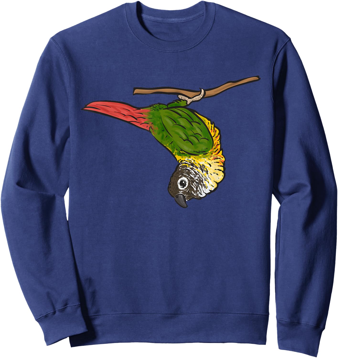 Green Cheek Conure Parrot Bird Conure Sweatshirt - Sweatshirt | Navy