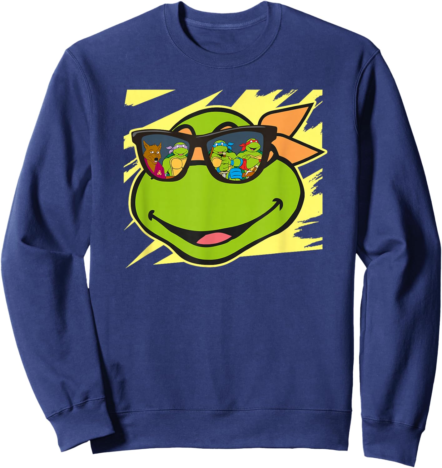 Mikey - Reflection in Sunglasses Sweatshirt - Sweatshirt | Navy