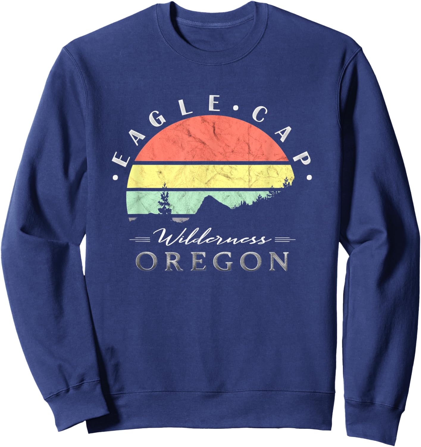 Eagle Cap Wilderness Oregon Sweatshirt - Sweatshirt | Navy