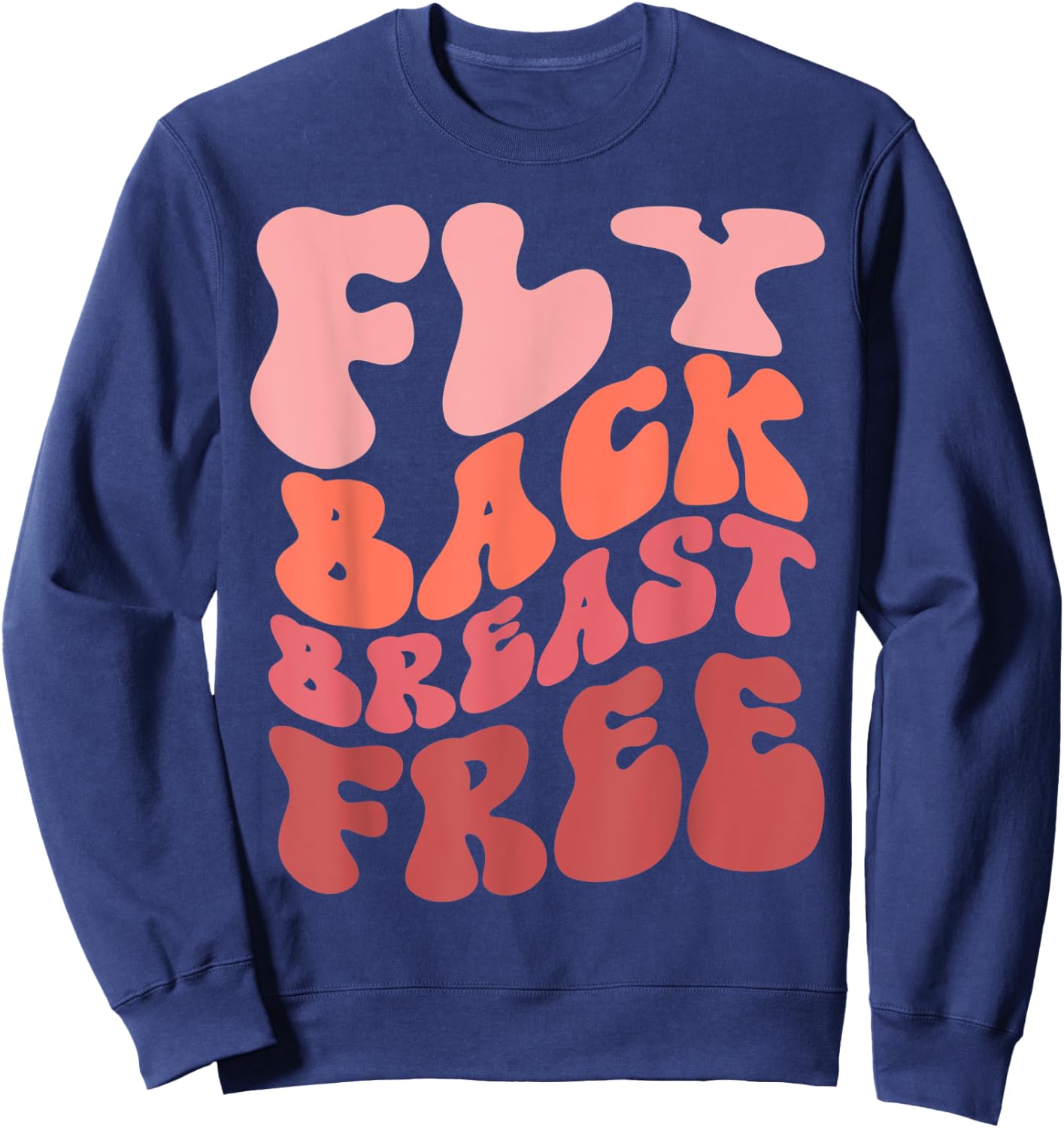 Swim meet Fly Back Breast Free Sweatshirt - Sweatshirt | Navy