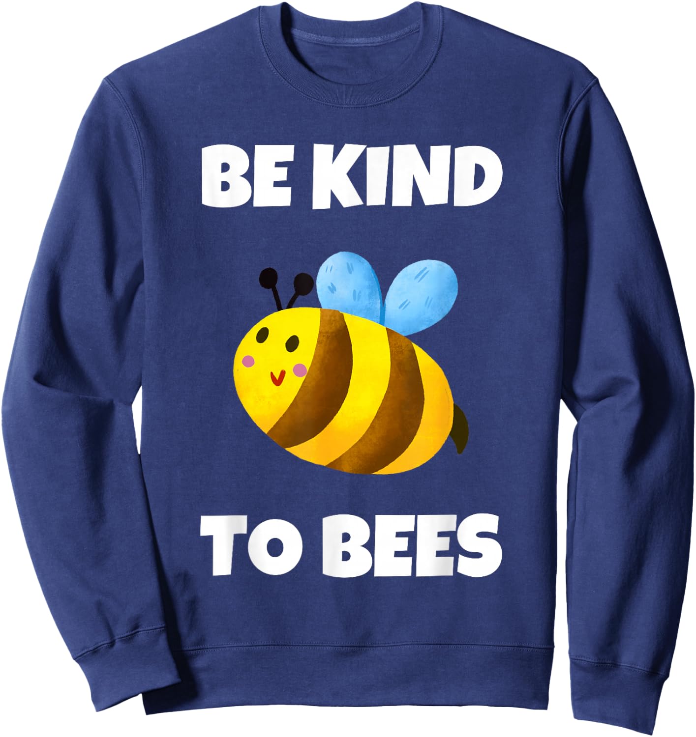 Cute Bumble Bee Be Kind To Bees Kids Men Sweatshirt - Sweatshirt | Navy