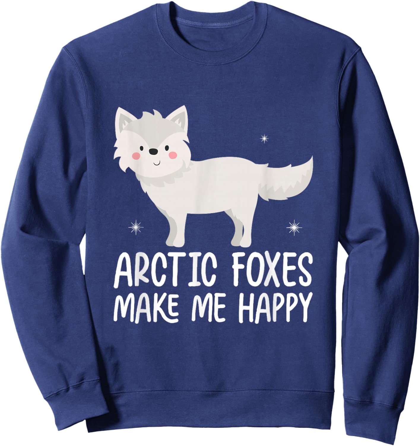 Arctic Fox Artic Animals Cute Artic Fox Lover Pajamas Sweatshirt - Sweatshirt | Navy