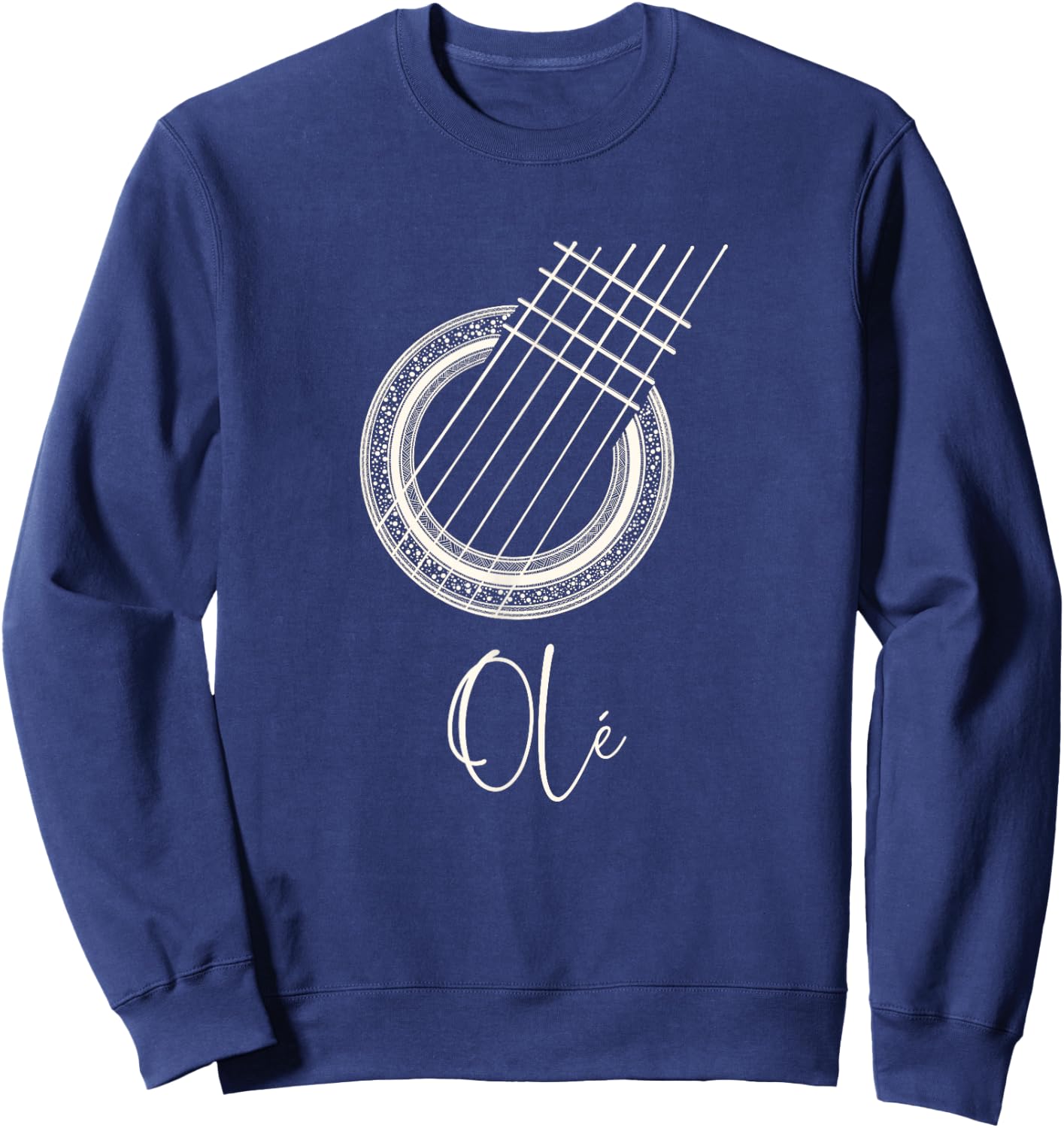 Ole Spanish Flamenco Guitar Sweatshirt - Sweatshirt | Navy