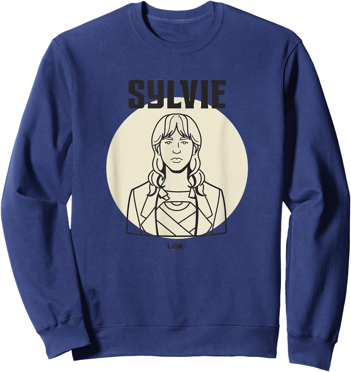 Marvel Loki Sylvie Variant Spotlight Line Art Portrait Sweatshirt - Sweatshirt | Navy