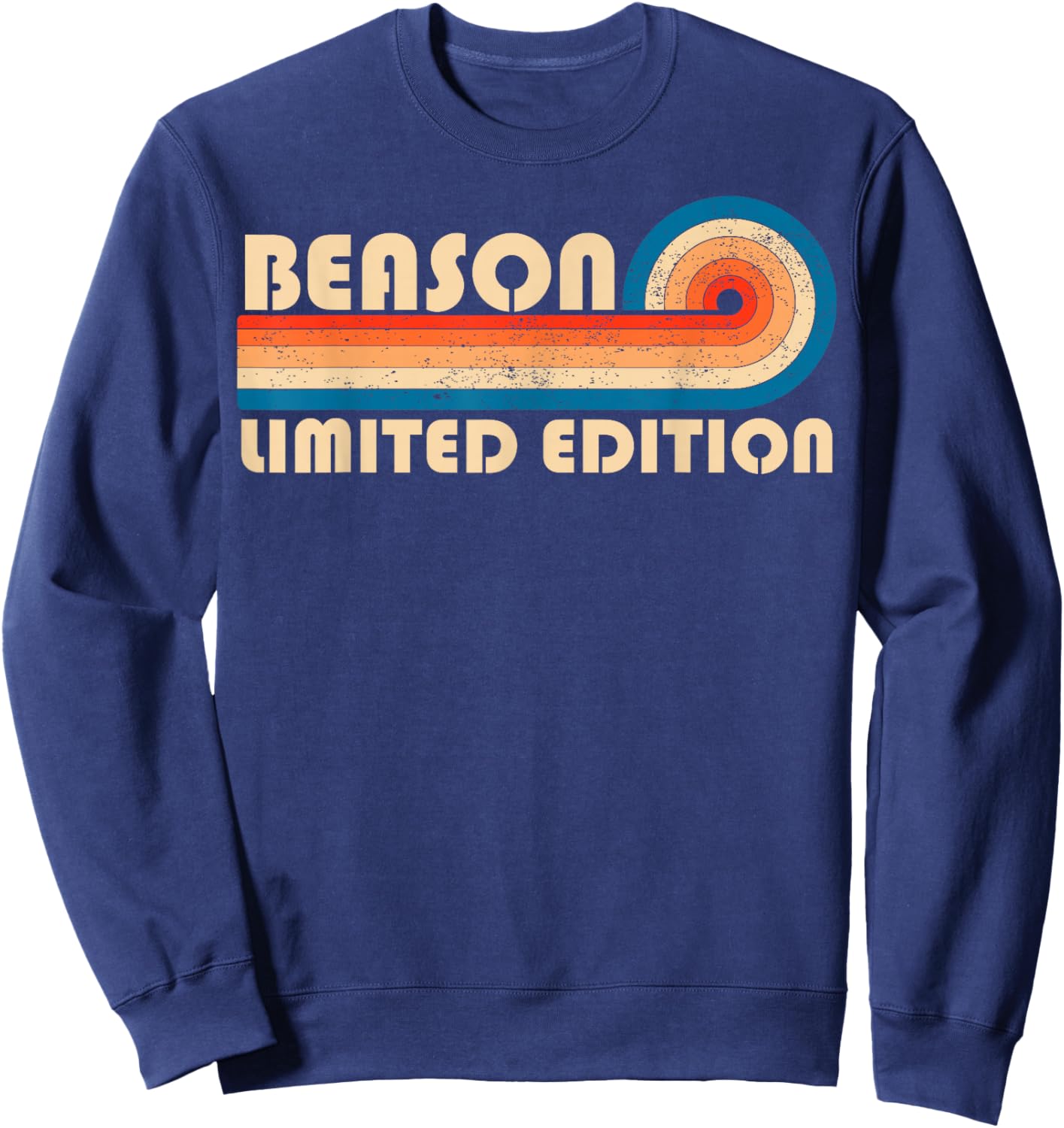 BEASON Surname Retro Vintage 80s 90s Birthday Reunion Sweatshirt - Sweatshirt | Navy