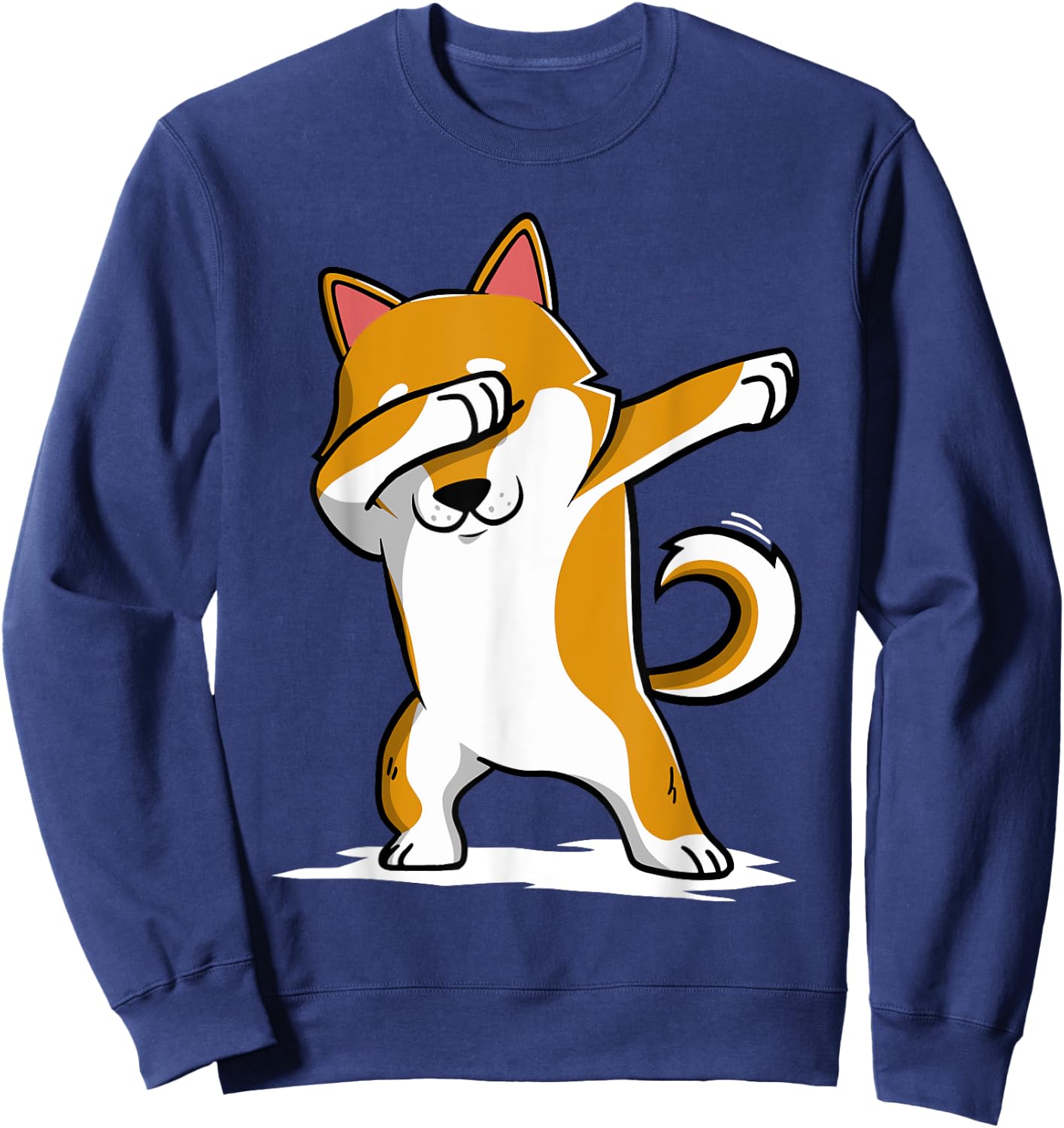 Dabbing Shiba Inu Dab Dance Dog Sweatshirt - Sweatshirt | Navy