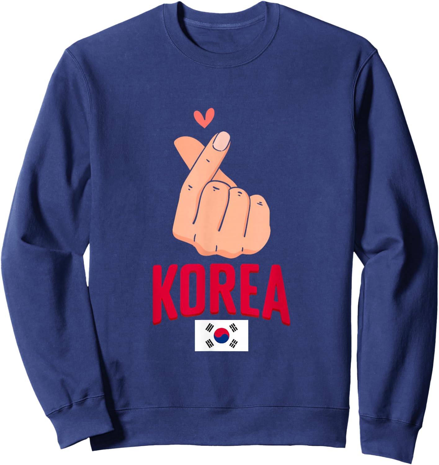 Korean Flag South Korea K-drama Kpop Korea Sweatshirt - Sweatshirt | Navy