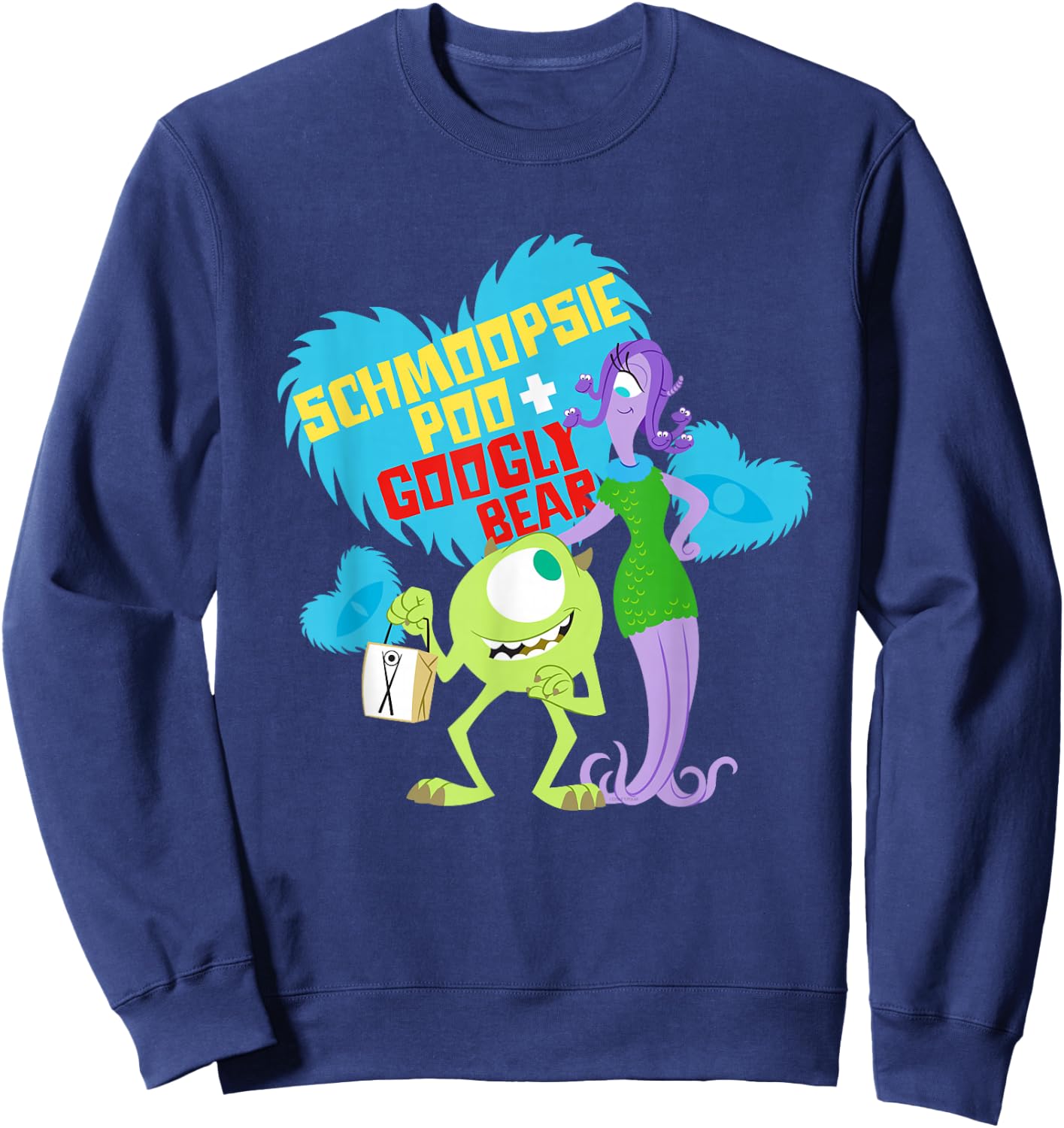 Disney and Pixar's Monsters, Inc. Schmoopsie Poo Googly Bear Sweatshirt - Sweatshirt | Navy
