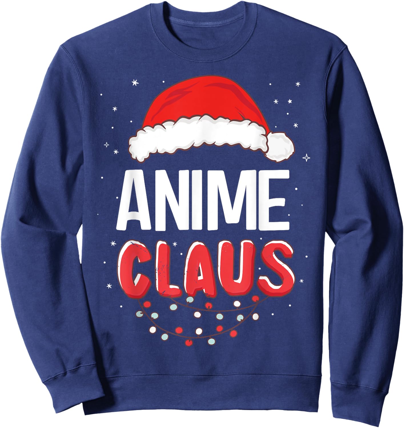 Anime Santa Claus Christmas Matching Costume Sweatshirt - Sweatshirt | Navy