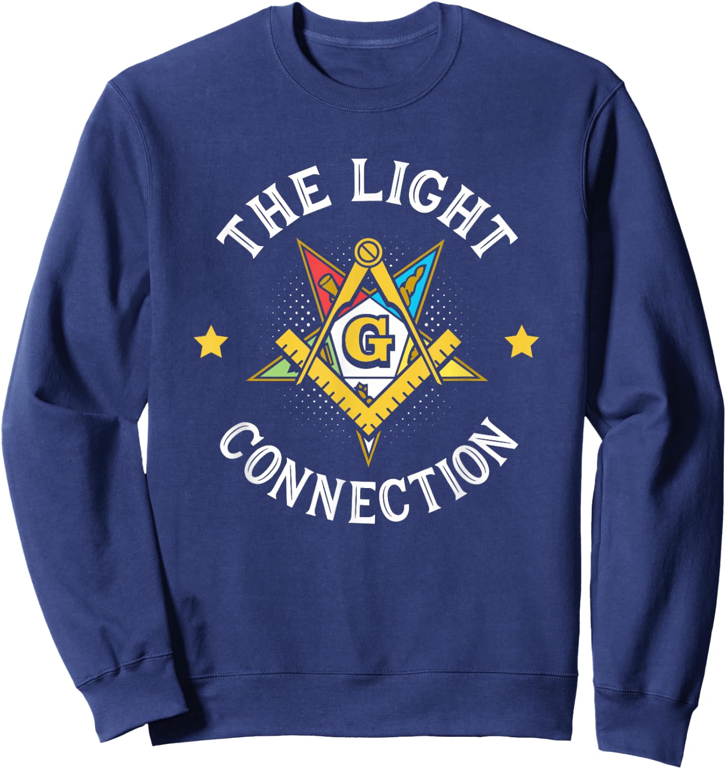 Light Connection OES Masonry Masonic Freemason Freemasonry Sweatshirt - Sweatshirt | Navy