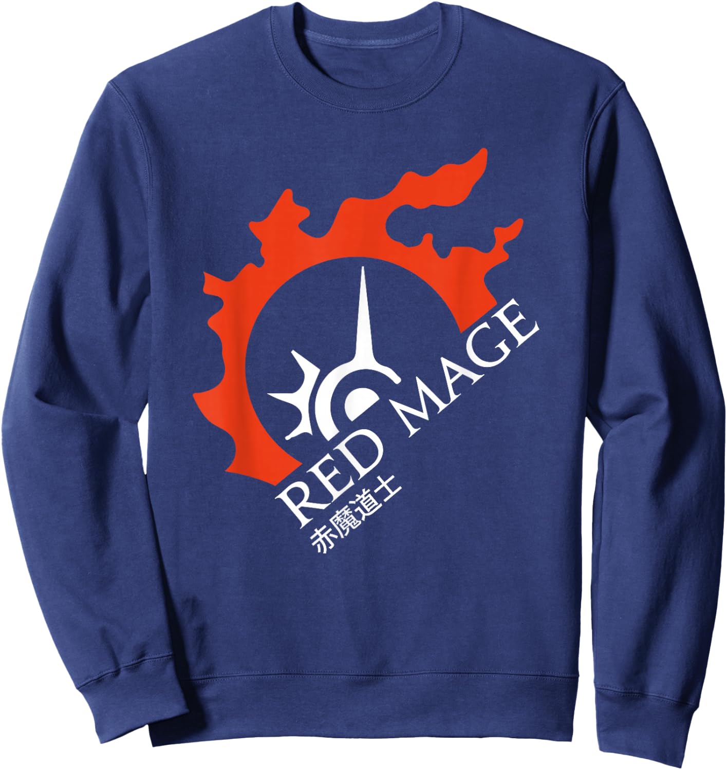 Red Mage - For Warriors of Light & Darkness Sweatshirt - Sweatshirt | Navy