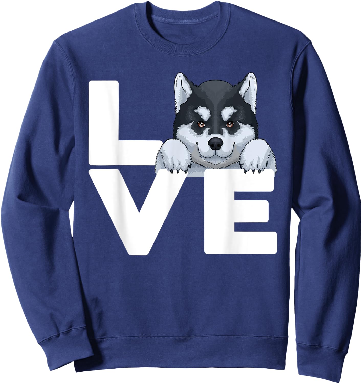 Best Siberian Husky Women Huskies Dog Owner Lover Sweatshirt - Sweatshirt | Navy