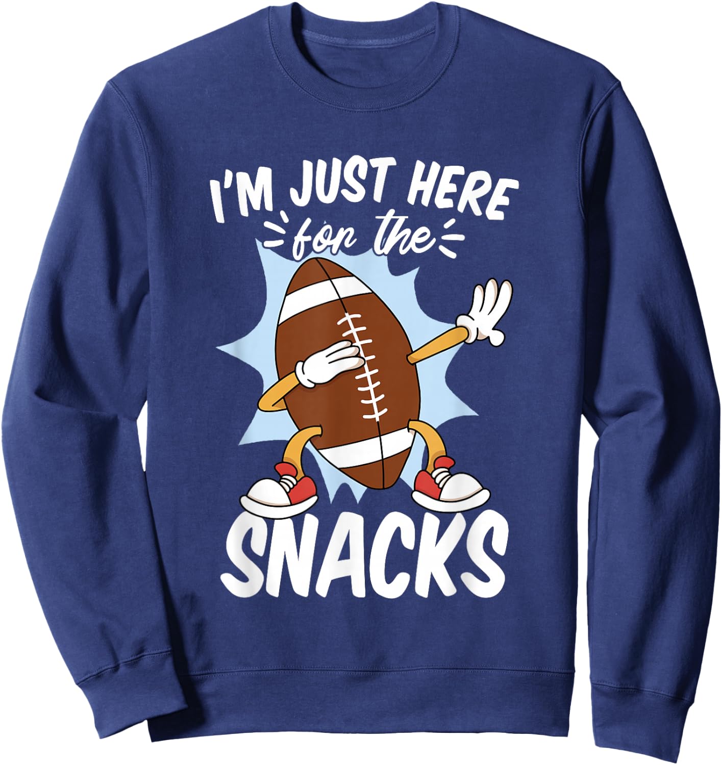 I'm Just Here for the Snacks Sweatshirt - Sweatshirt | Navy