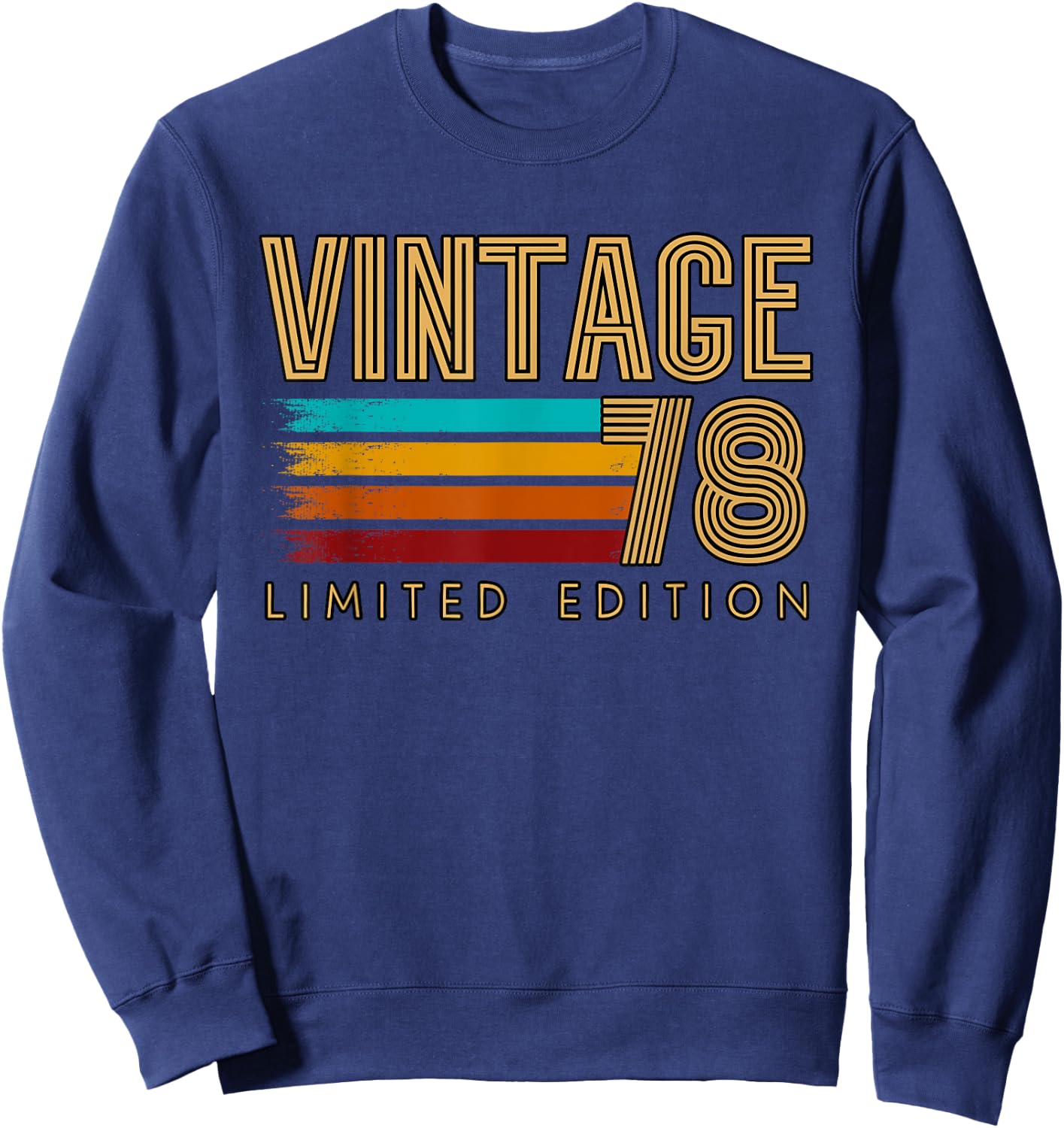 1978 Birthday Vintage 78 Sweatshirt - Sweatshirt | Navy
