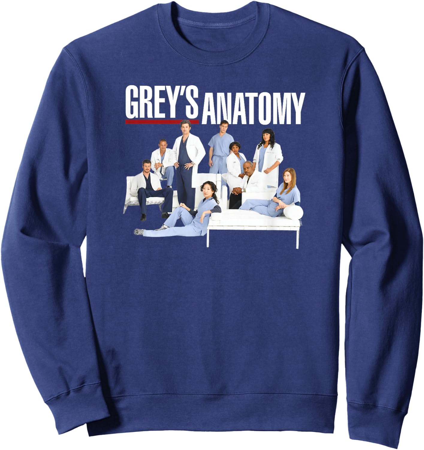 Grey's Anatomy Group with Logo Sweatshirt - Sweatshirt | Navy