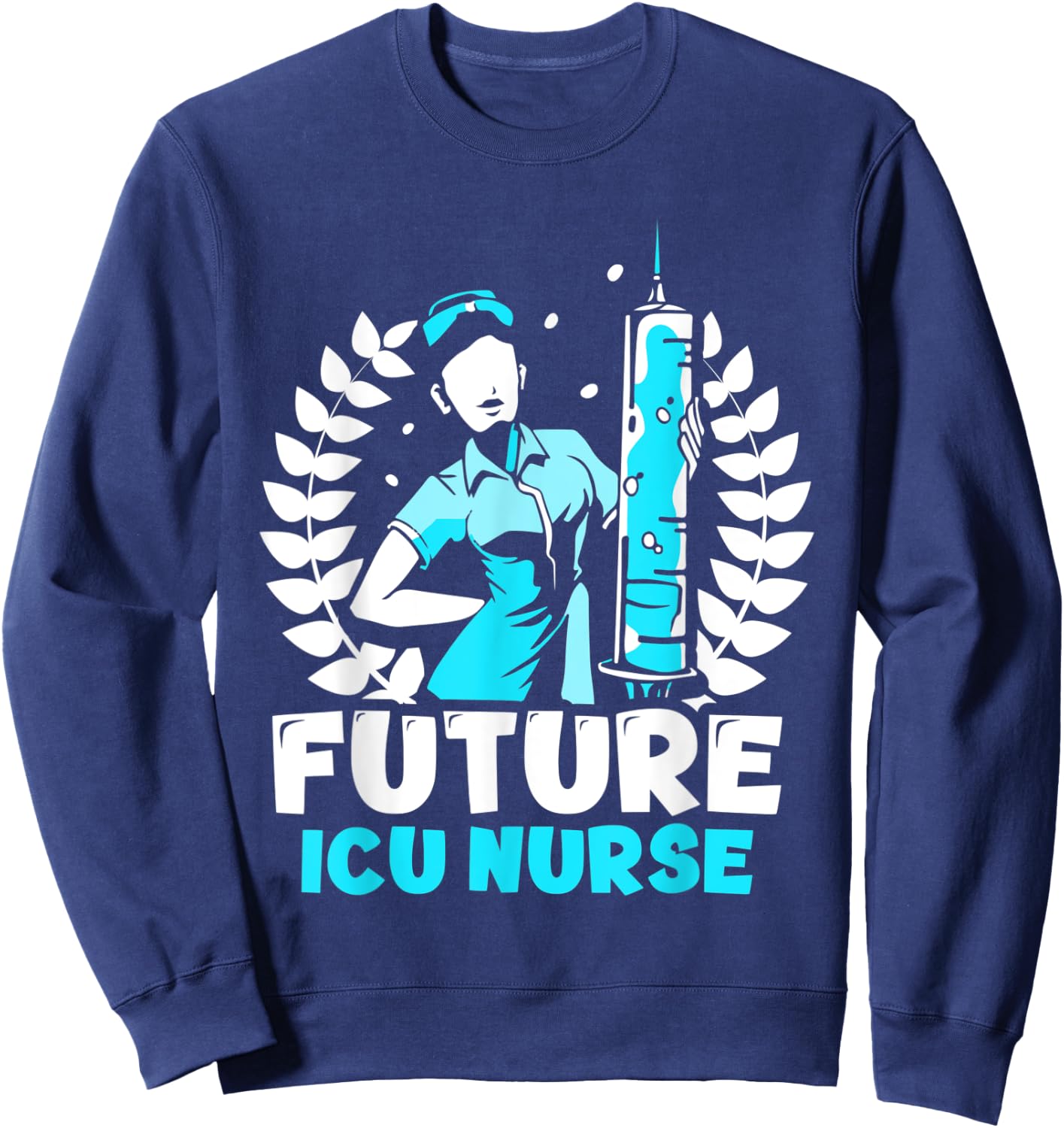 Future Icu Nurse Hospital Ice Nursing Intensive Care Sweatshirt - Sweatshirt | Navy