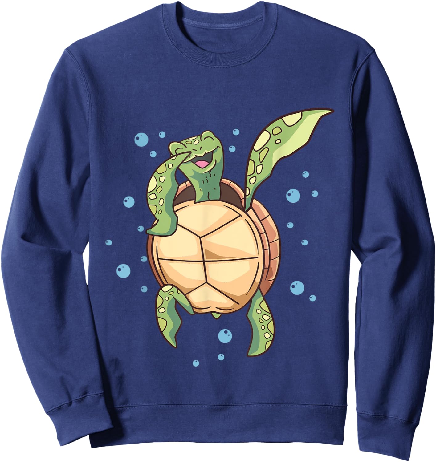 Dabbing Turtle - Reptile Lover Zoologist Zoology Sea Animal Sweatshirt - Sweatshirt | Navy