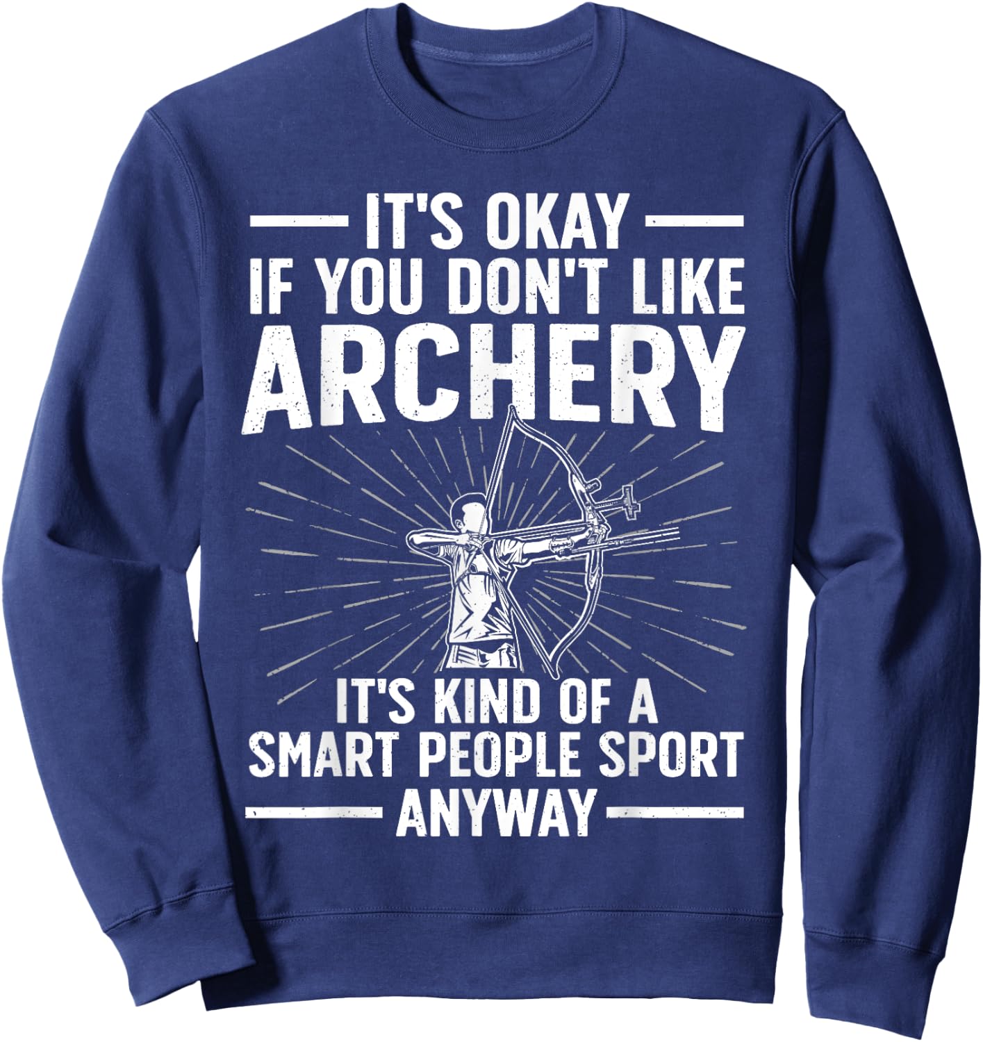 Cute Archery Design Women Archer Bow Archery Lover Sweatshirt - Sweatshirt | Navy