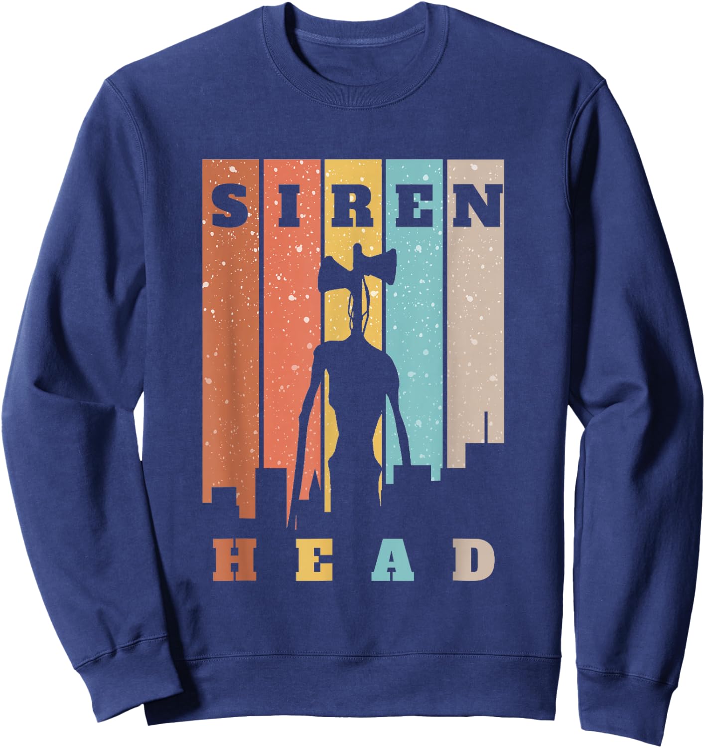 Monster with Sirens for Heads over City / Kids Horror Sweatshirt - Sweatshirt | Navy