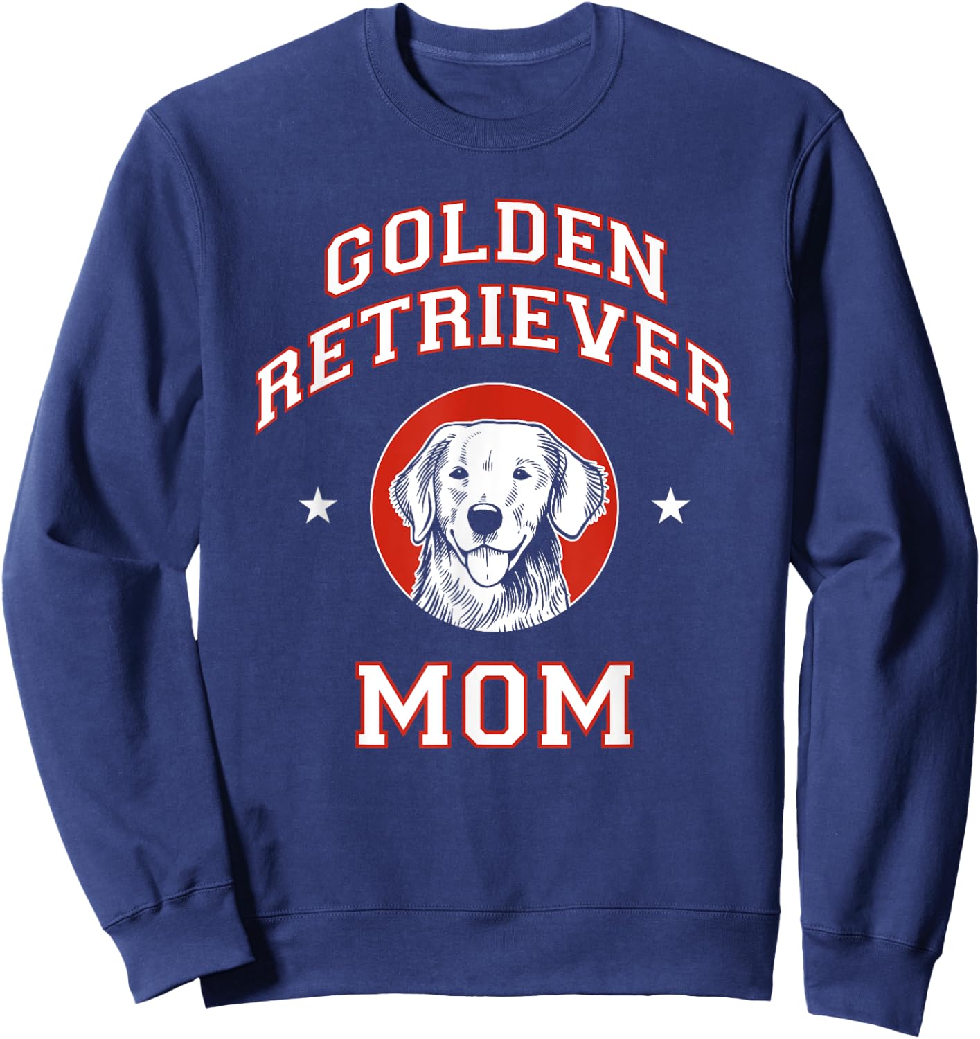 Golden Retriever Mom Dog Mother Sweatshirt - Sweatshirt | Navy