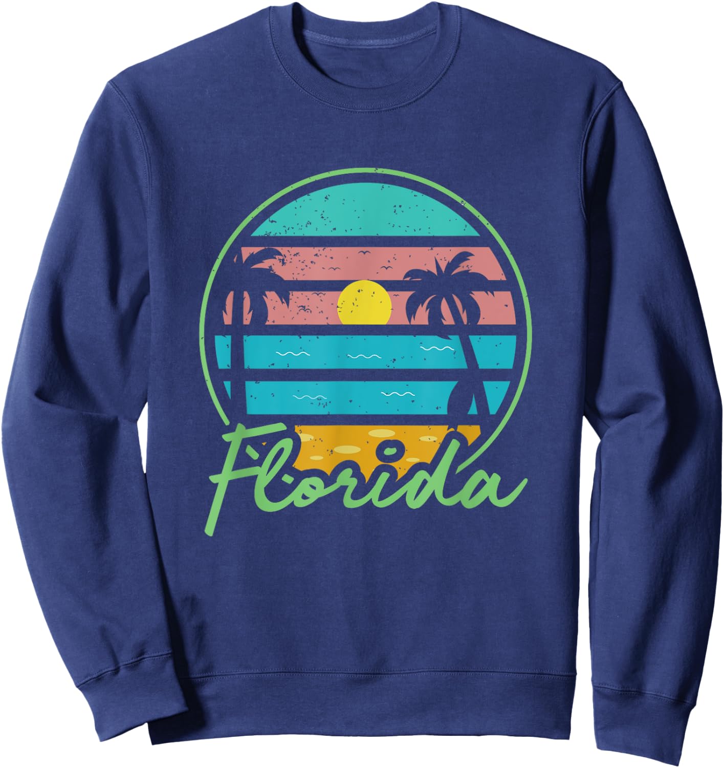 Florida - FL - Throwback Design - Classic Sweatshirt - Sweatshirt | Navy