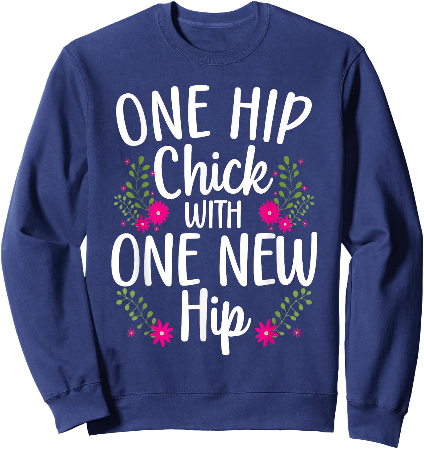 Funny Hip Surgery Art Girls Bionic Hip Replacement Sweatshirt - Sweatshirt | Navy