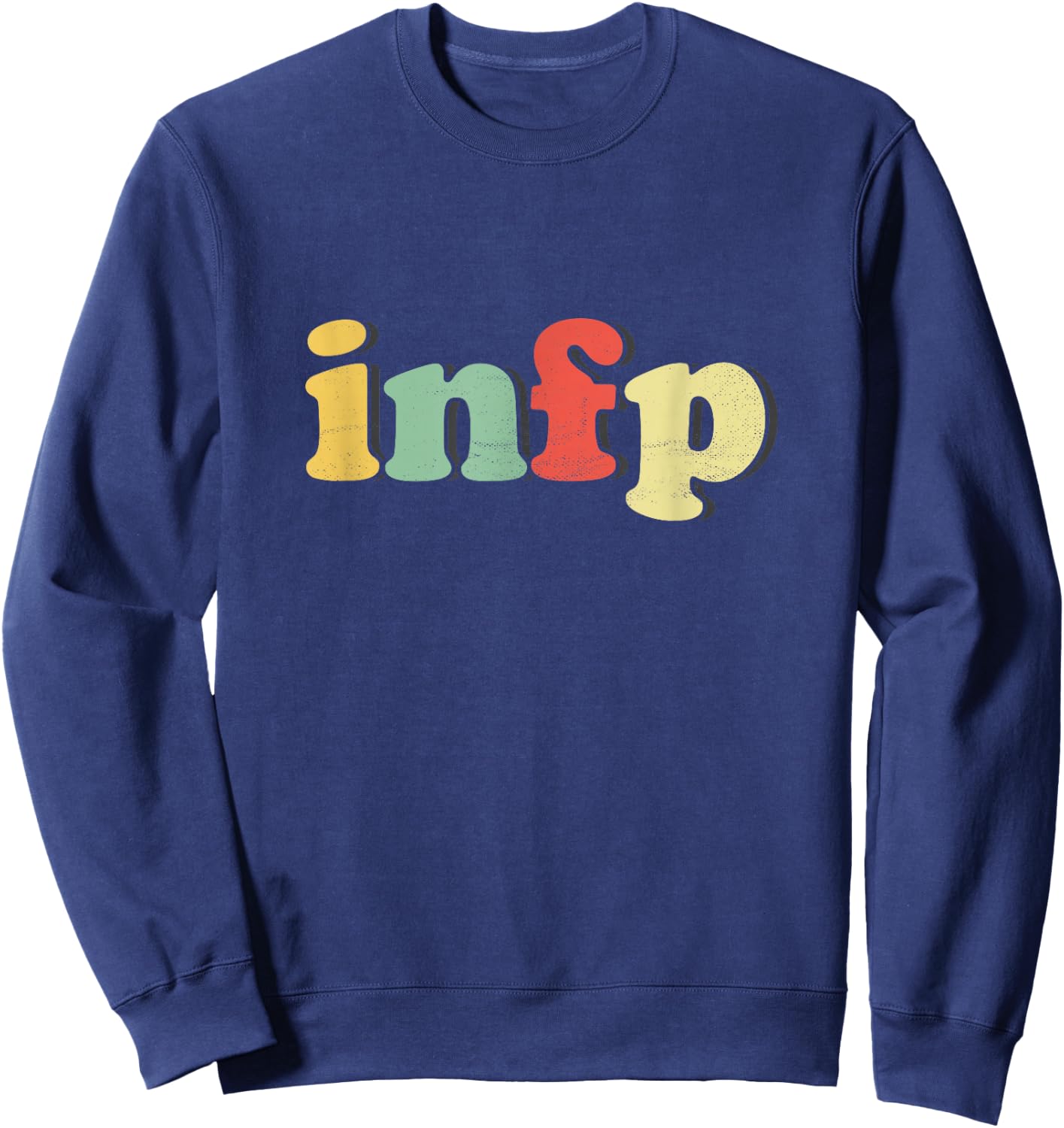 Funny Vintage "INFP" - Retro INFP Sweatshirt - Sweatshirt | Navy