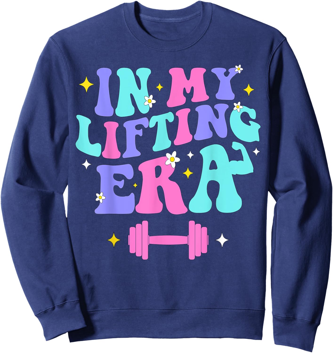 In My Lifting Era Gym Weight Personal Trainer Gymer Sweatshirt - Sweatshirt | Navy