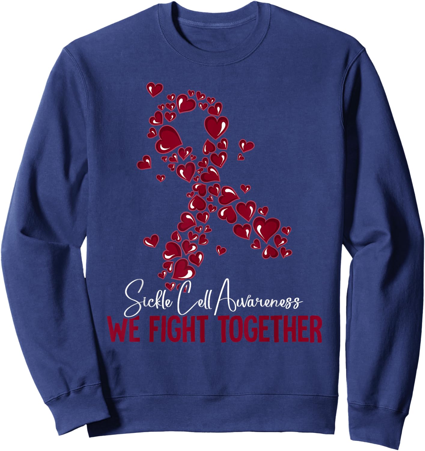 Sickle Cell Awareness Sweatshirt - Sweatshirt | Navy