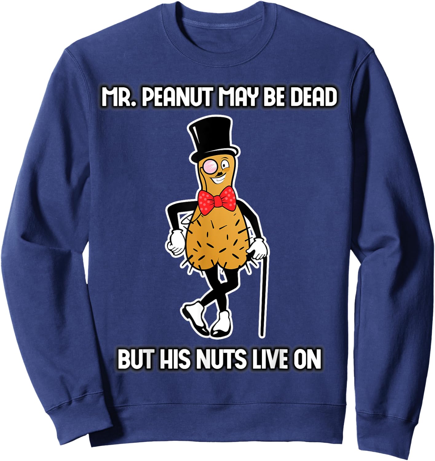 MR Alabama Peanut funny Sweatshirt - Sweatshirt | Navy