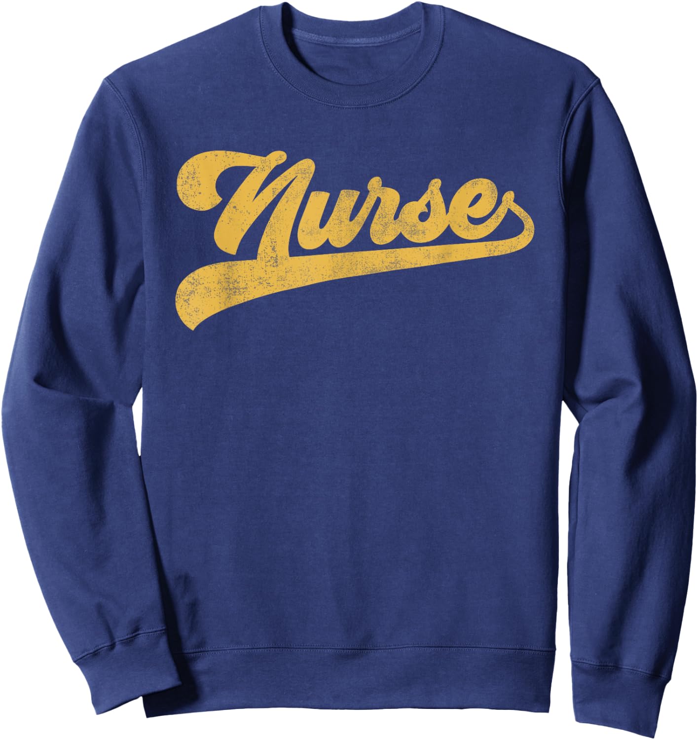 Nurse Cute Vintage Graphic Nursing Sweatshirt - Sweatshirt | Navy