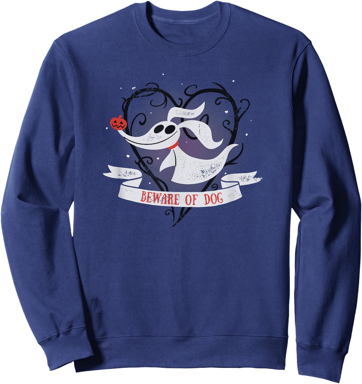 Disney The Nightmare Before Christmas Zero Beware Of Dog Sweatshirt - Sweatshirt | Navy