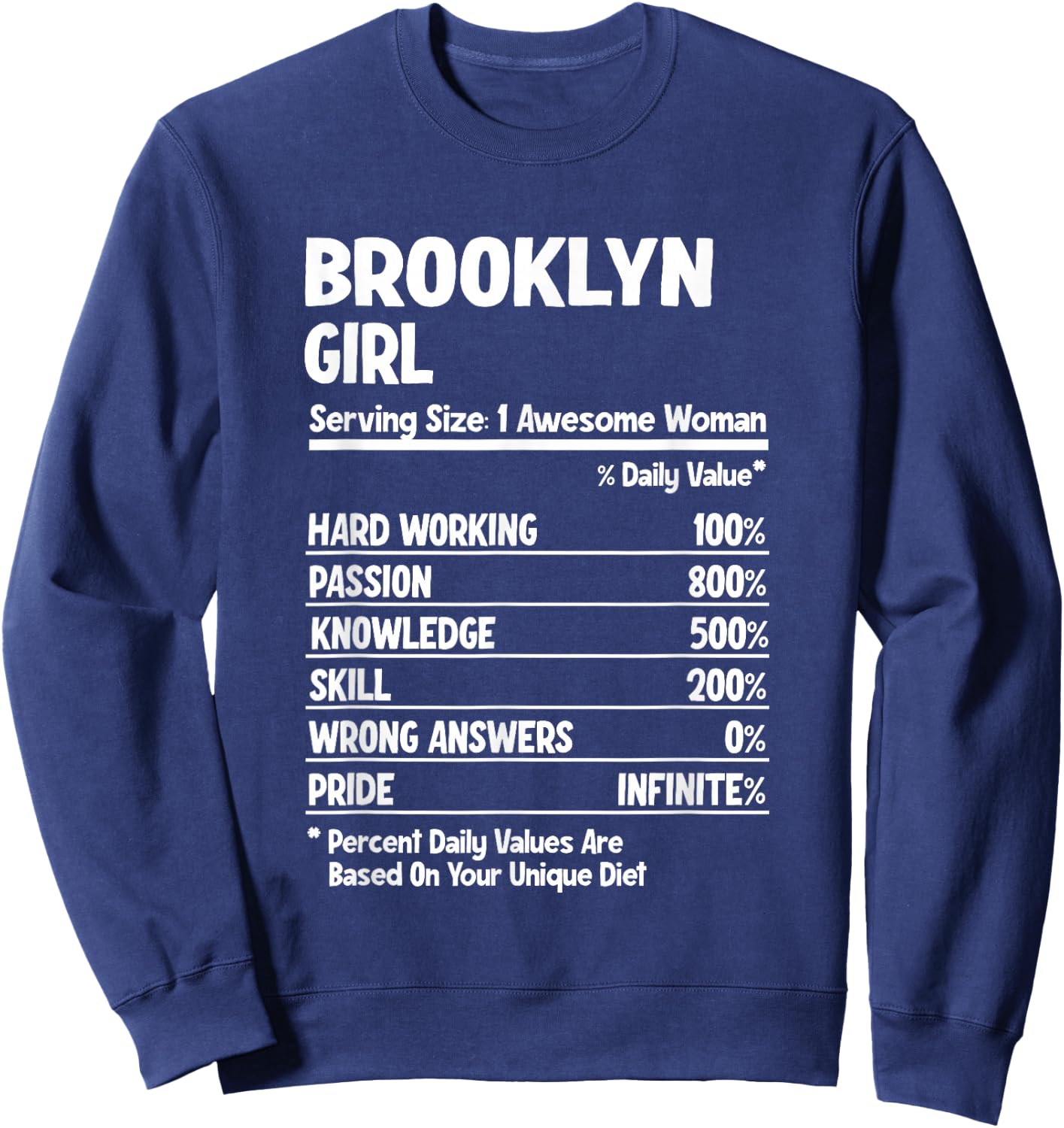 Brooklyn Girl Sweatshirt - Sweatshirt | Navy