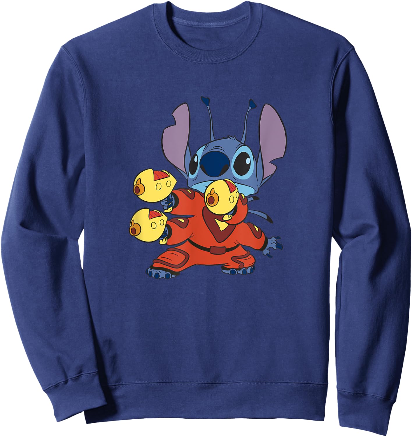 Disney Lilo & Stitch Experiment 626 Ready To Fight Portrait Sweatshirt - Sweatshirt | Navy